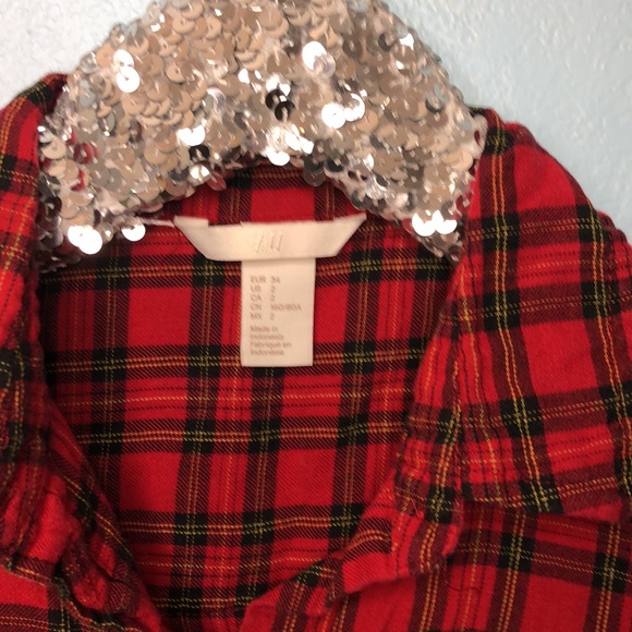 H&M Long Sleeve Plaid size Small - Picture 2 of 4